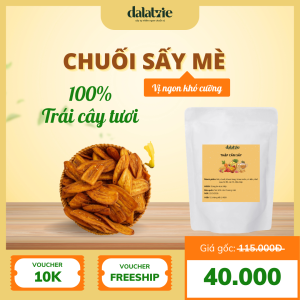 chuối sấy mè