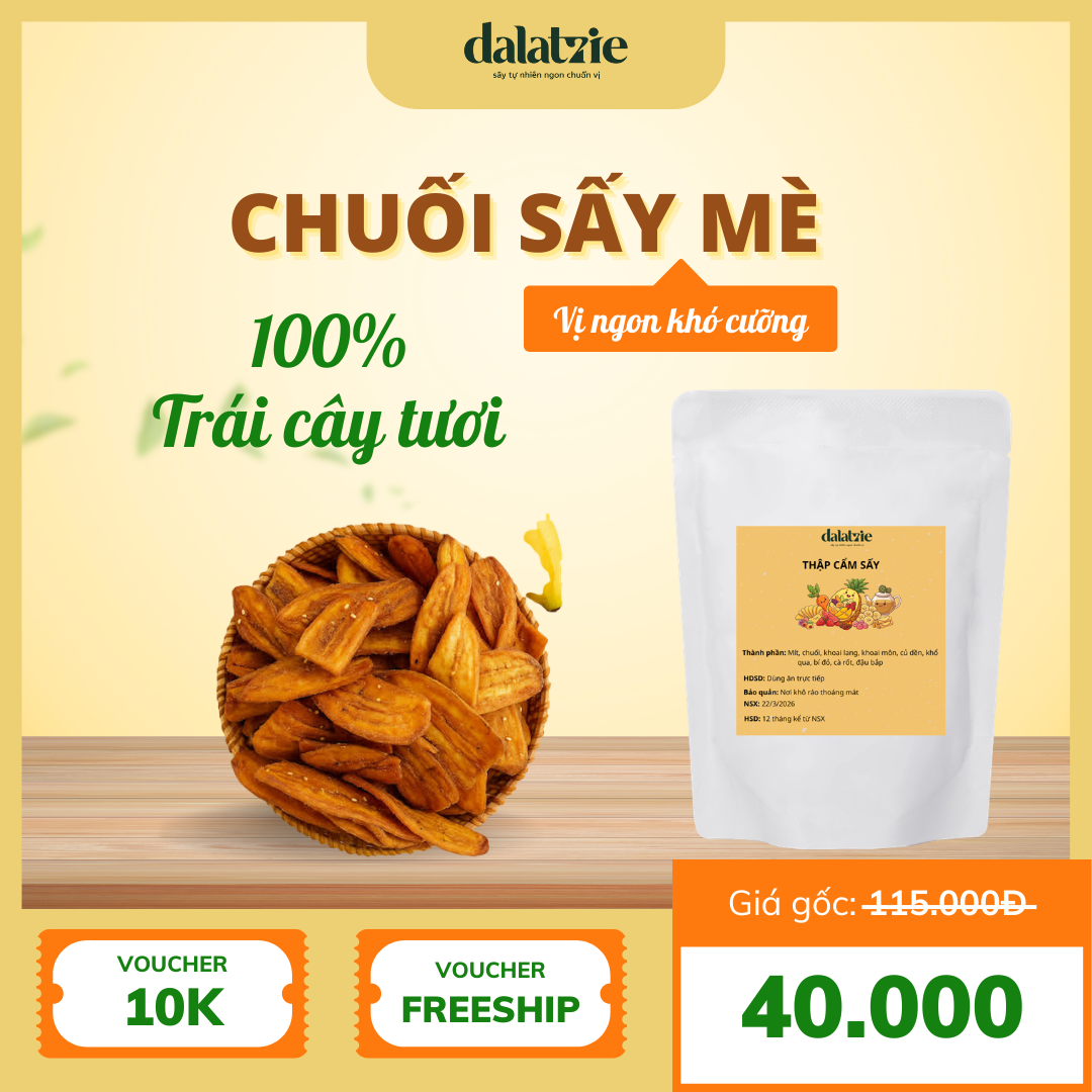 chuối sấy mè chuối sấy mè