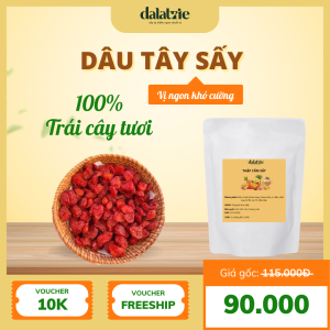 các sản phẩm đạt nhiệt độ trái cây sấy dalatvie