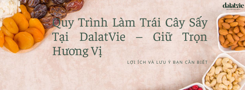 Quy Trình Làm Trái Cây Sấy Tại DalatVie –Giữ Trọn Hương Vị