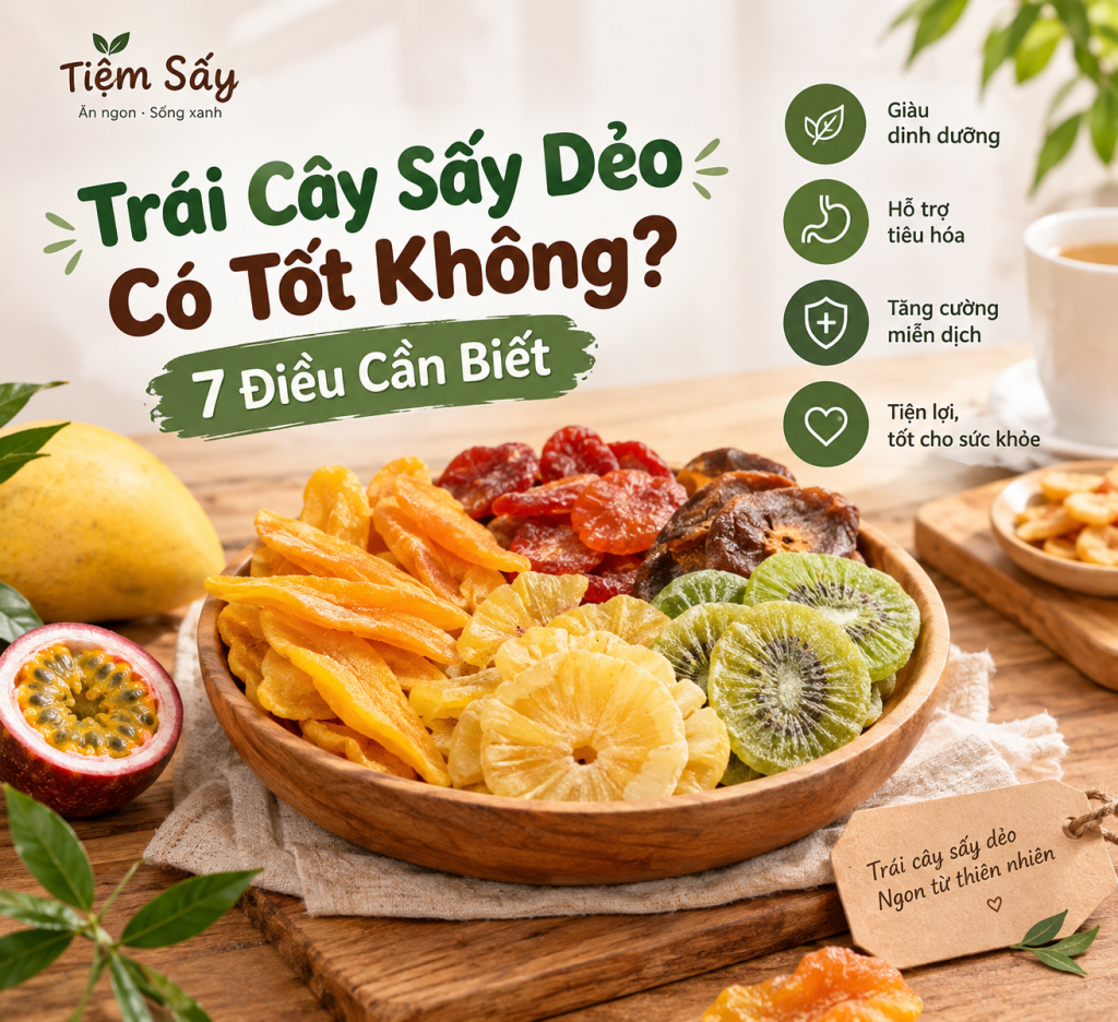 trái cây sấy dẻo có tốt không