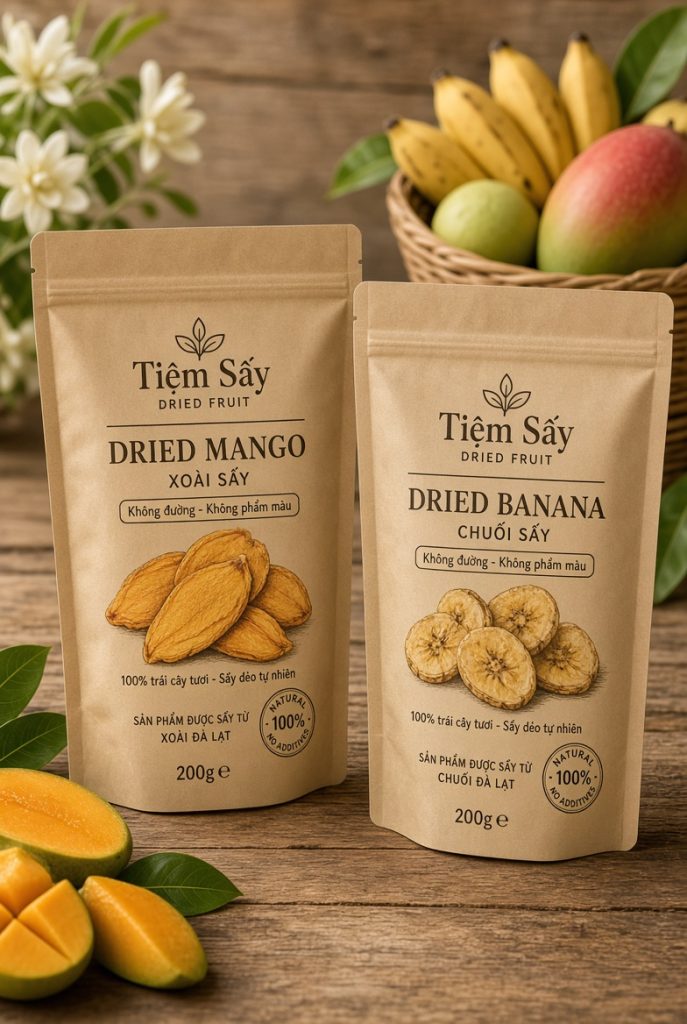 Quy trình sản xuất trái cây sấy